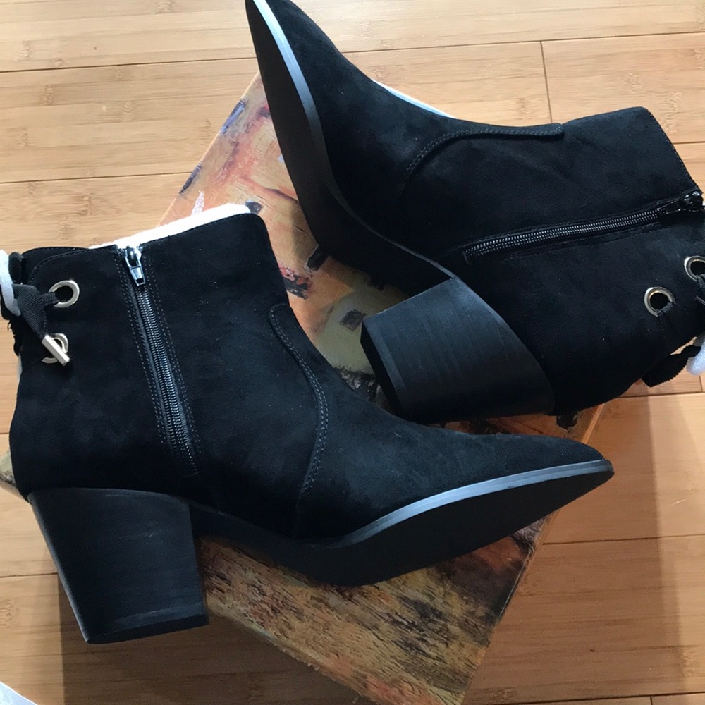 Black ankle boots